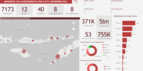 Indonesia Cash and Voucher Assistance Dashboard