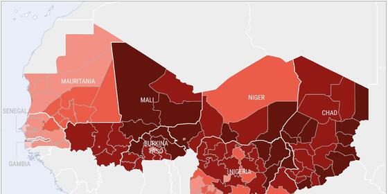 Map of Sahel