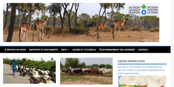 SIG Sahel site screenshot