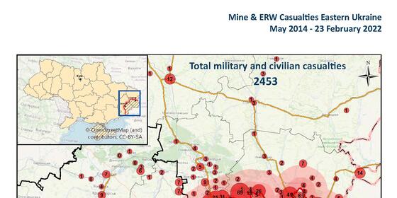 Mine and ERW Casualties Eastern Ukraine