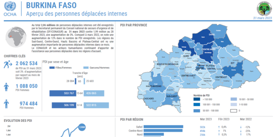 BURKINA FASO Aperçu des personnes déplacées internes