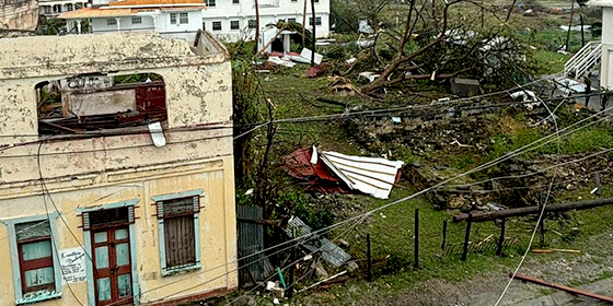 Photo of community affected by Beryl